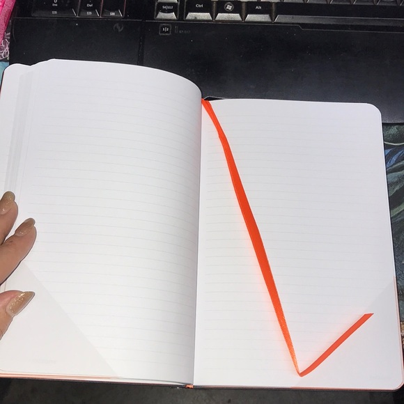 Jotzone Black and Orange 🍊 cross journal with pen New - Picture 5 of 6